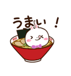 しろうさぎ【グルメ】（個別スタンプ：17）