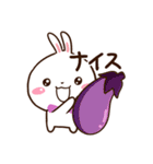しろうさぎ【グルメ】（個別スタンプ：19）