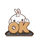 しろうさぎ【グルメ】（個別スタンプ：21）
