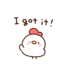 にわとりぴよこの英語（個別スタンプ：8）