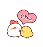 にわとりぴよこの英語（個別スタンプ：12）