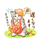 猫たちとペンギンのスタンプ♡【丁寧敬語】（個別スタンプ：34）