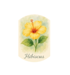 ハワイで咲く花シリーズ:Hawaiian Flowers（個別スタンプ：1）