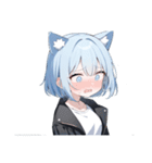 ねこ耳ロックガール（個別スタンプ：4）