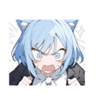 ねこ耳ロックガール（個別スタンプ：6）
