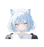 ねこ耳ロックガール（個別スタンプ：7）