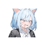ねこ耳ロックガール（個別スタンプ：9）