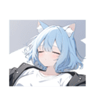 ねこ耳ロックガール（個別スタンプ：14）