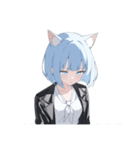 ねこ耳ロックガール（個別スタンプ：17）