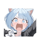 ねこ耳ロックガール（個別スタンプ：23）