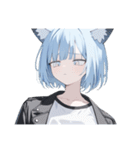 ねこ耳ロックガール（個別スタンプ：25）