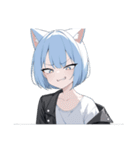 ねこ耳ロックガール（個別スタンプ：26）