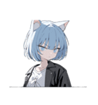 ねこ耳ロックガール（個別スタンプ：27）