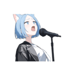 ねこ耳ロックガール（個別スタンプ：31）