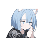 ねこ耳ロックガール（個別スタンプ：32）