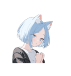 ねこ耳ロックガール（個別スタンプ：37）