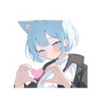 ねこ耳ロックガール（個別スタンプ：38）