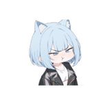 ねこ耳ロックガール（個別スタンプ：39）