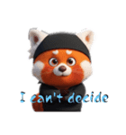 ずーっと使える忍者レッサーパンダ3D（個別スタンプ：2）