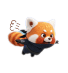 ずーっと使える忍者レッサーパンダ3D（個別スタンプ：6）