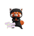 ずーっと使える忍者レッサーパンダ3D（個別スタンプ：14）