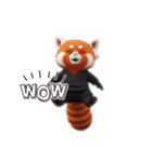 ずーっと使える忍者レッサーパンダ3D（個別スタンプ：18）