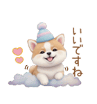 かわいい犬たち カラフル 思いやり 敬語（個別スタンプ：8）