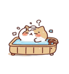 お風呂猫 歌いに行く,（個別スタンプ：1）