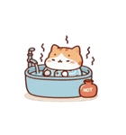お風呂猫 歌いに行く,（個別スタンプ：14）