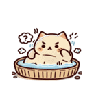 お風呂猫 歌いに行く,（個別スタンプ：32）