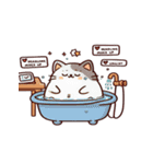 お風呂猫 ふんっ,（個別スタンプ：14）