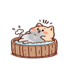 お風呂猫 言わないもん,（個別スタンプ：10）