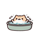お風呂猫 言わないもん,（個別スタンプ：13）