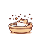 お風呂猫 言わないもん,（個別スタンプ：17）
