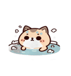 お風呂猫 言わないもん,（個別スタンプ：23）