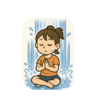 滝に打たれて伝えたい（個別スタンプ：2）