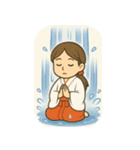 滝に打たれて伝えたい（個別スタンプ：10）