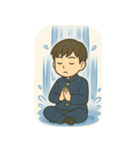 滝に打たれて伝えたい（個別スタンプ：14）