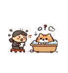お風呂猫 にこにこ,（個別スタンプ：9）