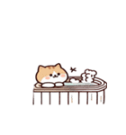 お風呂猫 笑いをこらえる,（個別スタンプ：23）
