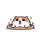 お風呂猫 笑いをこらえる,（個別スタンプ：25）