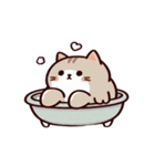 お風呂猫 笑いをこらえる,（個別スタンプ：29）