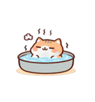 お風呂猫 疑ってる,（個別スタンプ：21）