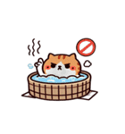 お風呂猫 見えない,（個別スタンプ：9）