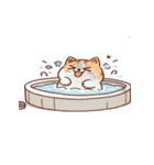 お風呂猫 見えない,（個別スタンプ：19）