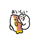 にっこりマンとお魚のスタンプ（文字付き）（個別スタンプ：1）