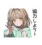 ゆるパーカーちゃんのボランティア活動（個別スタンプ：29）