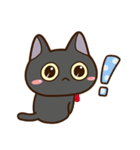 【飛び出す】かわいい黒ネコ2（個別スタンプ：20）