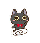 【飛び出す】かわいい黒ネコ2（個別スタンプ：22）