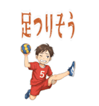 ハンドボール 男子 部活 スポーツ (大)（個別スタンプ：19）